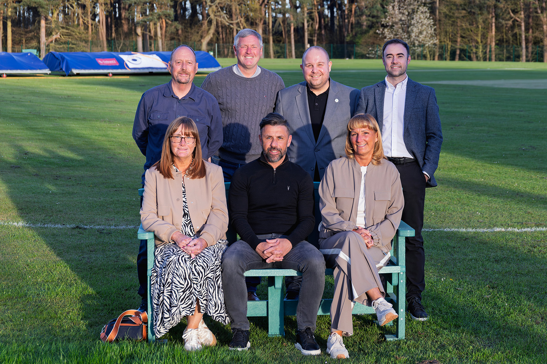 The Roy Simpson MBE Foundation trustees with former Sunderland striker Kevin Phillips