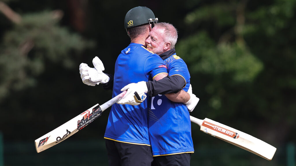 Craig Hignett celebrates after striking the winning runs