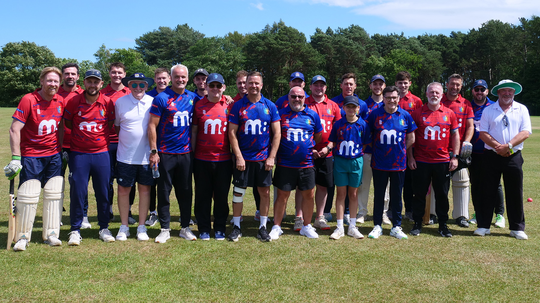 teams The players from both teams at The Roy Simpson MBE Trophy Match in 2026
